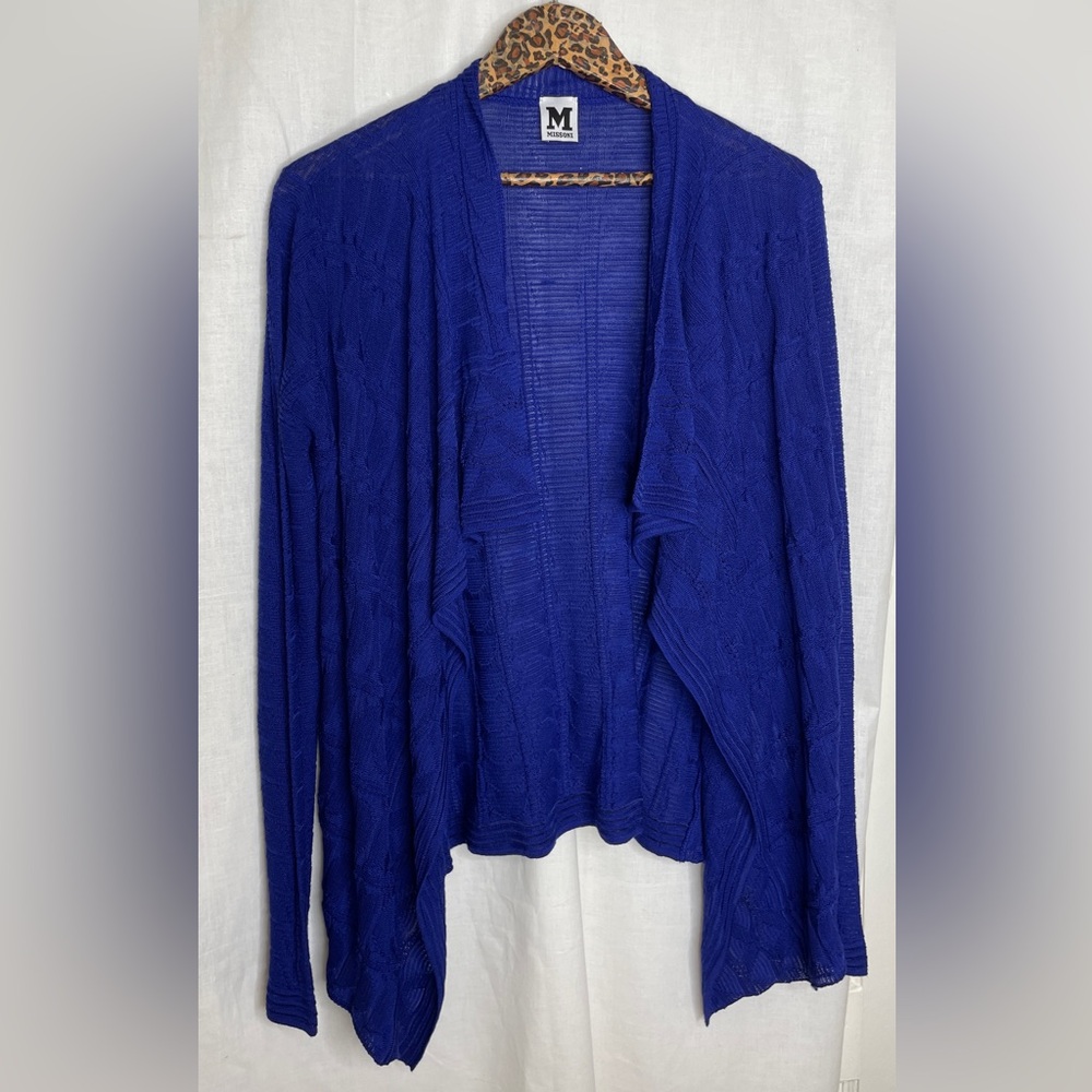 Missoni Sweater.  Blue Wool Blend Size 40.